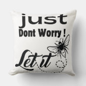 心配するな クッション (正面)