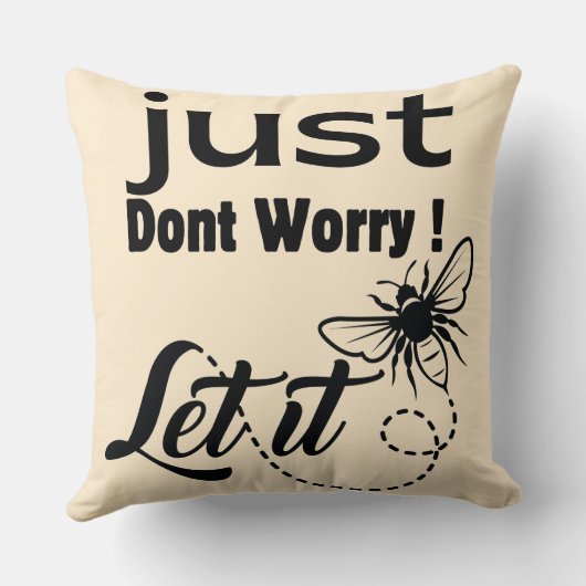 心配するな クッション (裏面)