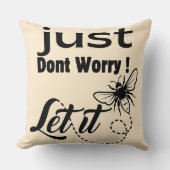心配するな クッション (正面)