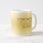 心配するな ジャンボコーヒーマグカップ (正面右)