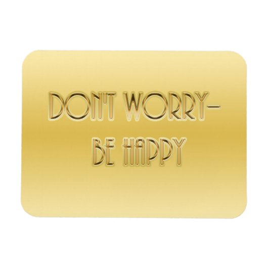 心配するな マグネット (横)