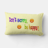 心配するな、幸せになれ！腰枕 ランバークッション (裏面)