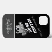 心配するな、泣くな。馬に乗って飛べ！ Case-Mate iPhoneケース (裏面 (横))