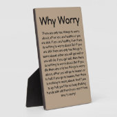 心配する理由（5 x 7イーゼル） フォトプラーク (側面)