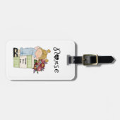 心配と役立っているナース ラゲッジタグ (正面横)