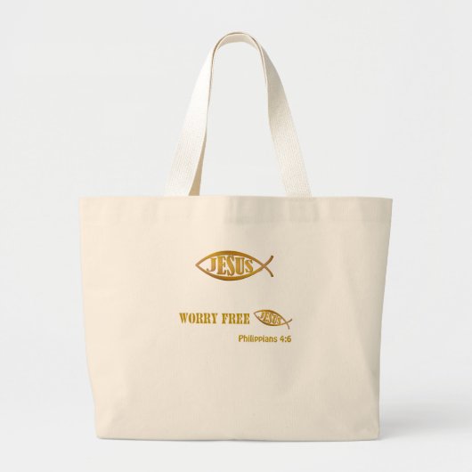 心配なく ラージトートバッグ (正面)