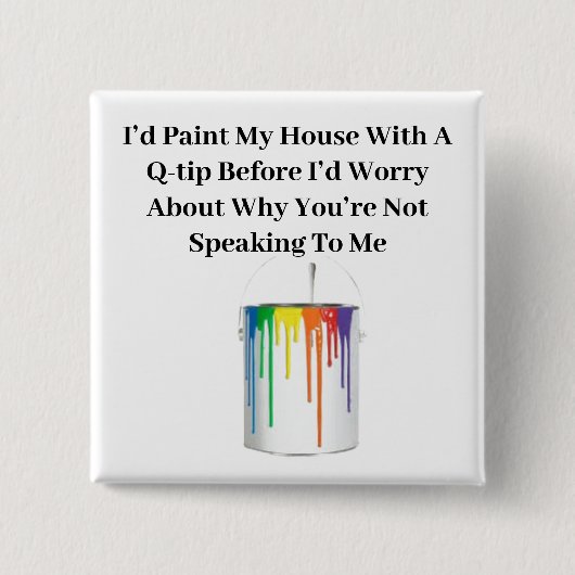 心配なしボタン 缶バッジ (正面)