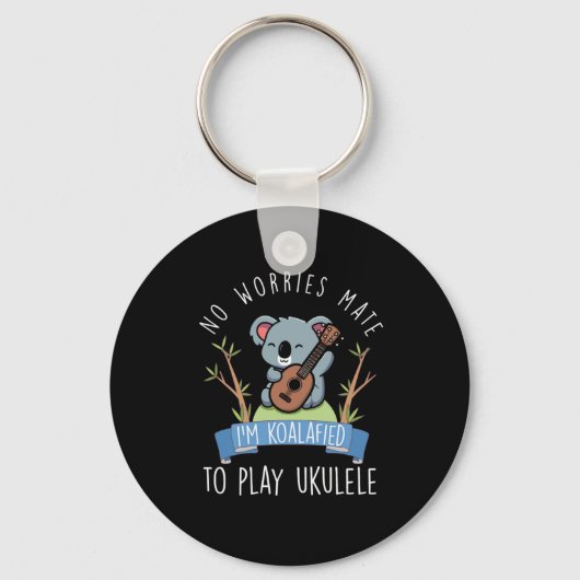 心配なしメイトKoalafiedウクレレ選手ウケギフト キーホルダー (正面)