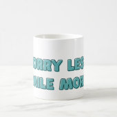 心配なし、スマイルの向上 コーヒーマグカップ (中央)