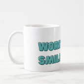 心配なし、スマイルの向上 コーヒーマグカップ (左)