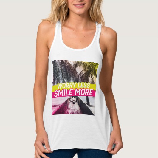 心配なし、スマイルの向上 タンクトップ (正面)