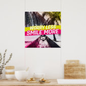 心配なし、スマイルの向上 ポスター (キッチン)