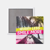 心配なし、スマイルの向上 マグネット (正面/裏面)