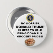 心配なし™ボタン 缶バッジ (正面&裏面)