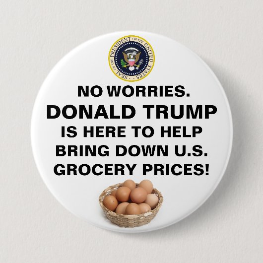 心配なし™ボタン 缶バッジ (正面)