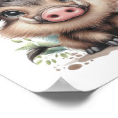 心配なし、単なるスマイル-ベビーワーホグ子供部屋ウォール ポスター (角)