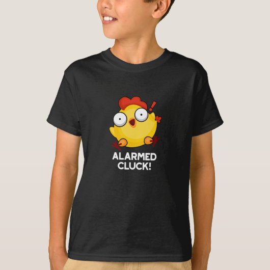 心配なクおもしろいラックチキンクロックプンダークBG Tシャツ (正面)