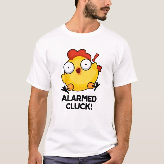 心配なクおもしろいラック鶏時計パン Tシャツ (正面)