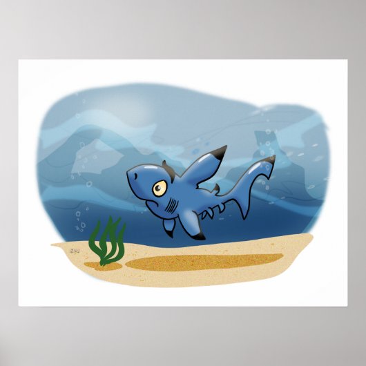 心配なサメ ポスター (正面)