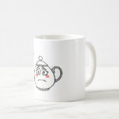 心配なティーポットの質問ライフ コーヒーマグカップ (正面右)