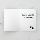 心配な猫デザイングリーティングカード シーズンカード (内部)