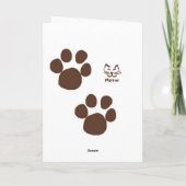 心配な猫 カード (裏面)