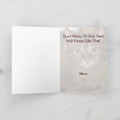 心配な猫 カード (内部)