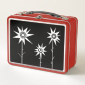心配な花 メタルランチボックス (正面)