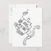 心配な ポストカード (正面/裏面)