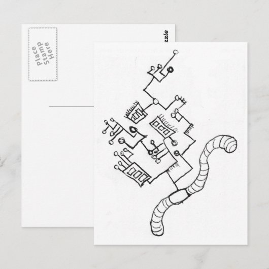 心配な ポストカード (正面/裏面)