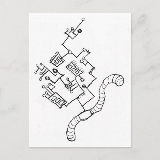 心配な ポストカード (正面)