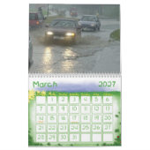 心配の地球温暖化 カレンダー (3月 2027)