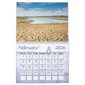 心配の地球温暖化 カレンダー (2月 2026)