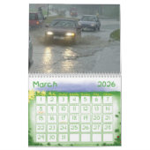 心配の地球温暖化 カレンダー (3月 2026)