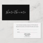 心配の紹介プログラムを共有して下さい 紹介カード (正面/裏面)