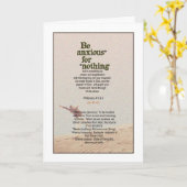 心配はいらない!フィリップ4:5&6 カード (黄色い花)