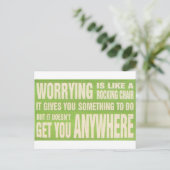 心配はロッキングチェアのようなものだ – カード (スタンド正面)