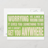 心配はロッキングチェアのようなものだ – カード (正面/裏面)