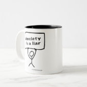 心配は嘘つきです ツートーンマグカップ (正面左)