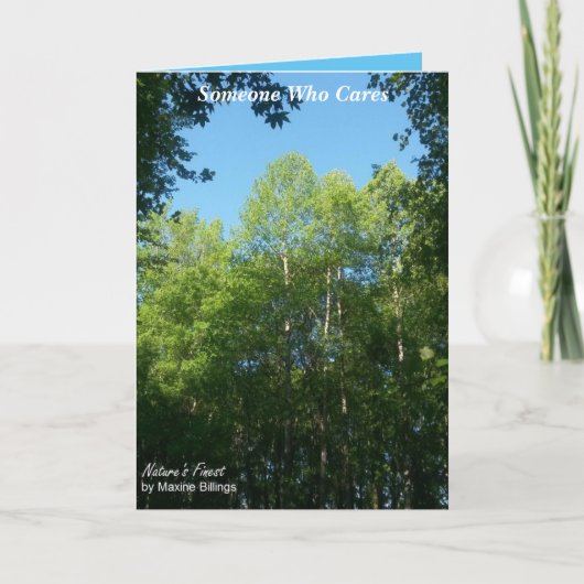 心配または心配の挨拶状 カード (正面)