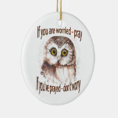 心配もしして祈心配祈するな セラミックオーナメント (右)