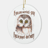 心配もしして祈心配祈するな セラミックオーナメント (左)