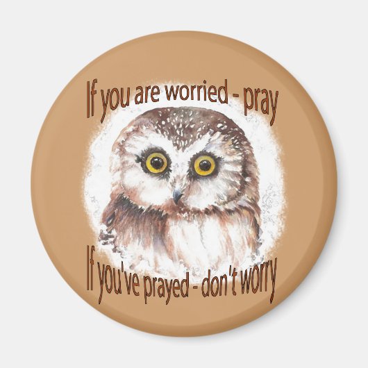 心配もしして祈心配祈するな マグネット (正面)