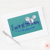 心配もしす得る時間が… 長方形シール (封筒)