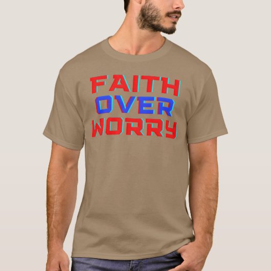心配より信仰 少年 Tシャツ (正面)