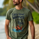 心配を取り除く: Fishy やる気を起こさせる Solution Tシャツ