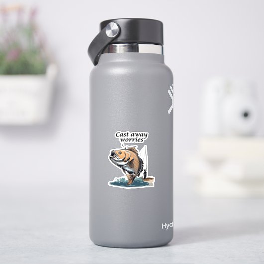 心配を投げ遠くに掛ける シール (HydroFlask)