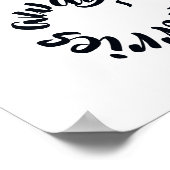 心配を洗うタイポグラフィ遠くにックのバスルームの看板 ポスター (角)