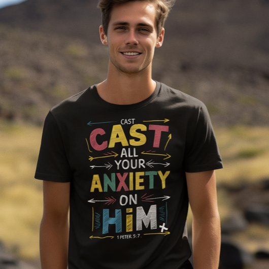 心配を解き放ち、平安を受け入れる Tシャツ