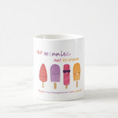 心配を解く | バイリンガルのポピュシクル陽性 コーヒーマグカップ (中央)